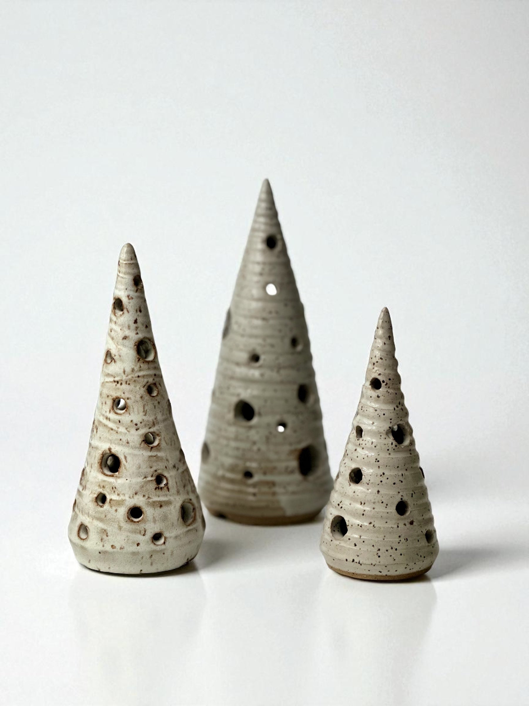 Christmas Tree Votives - Set of 3