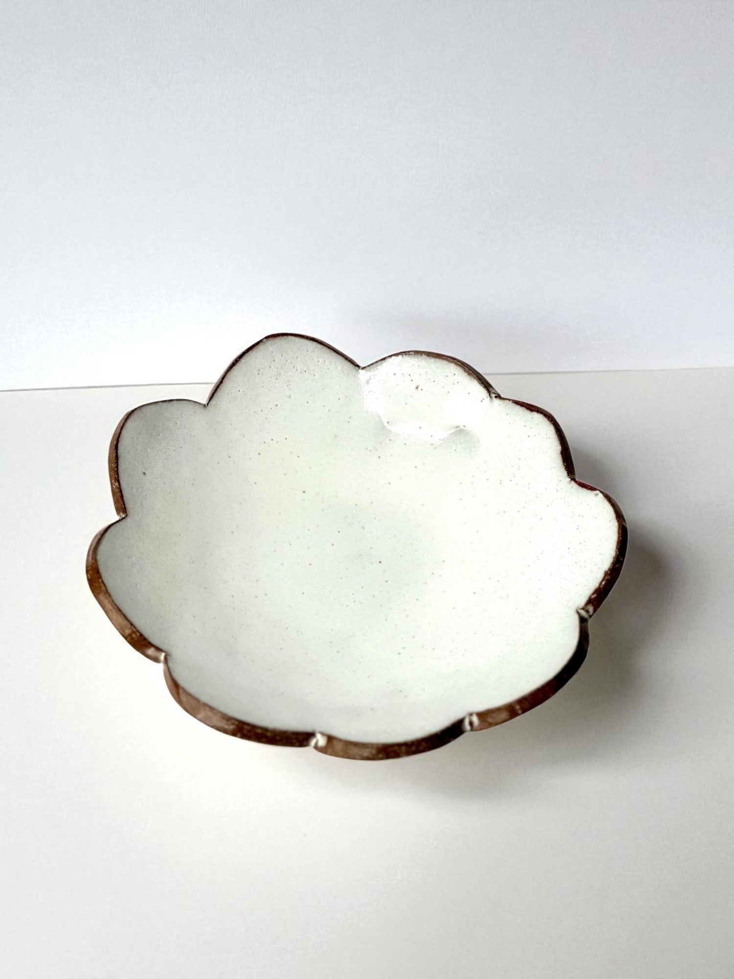 White Petal Serving Plate