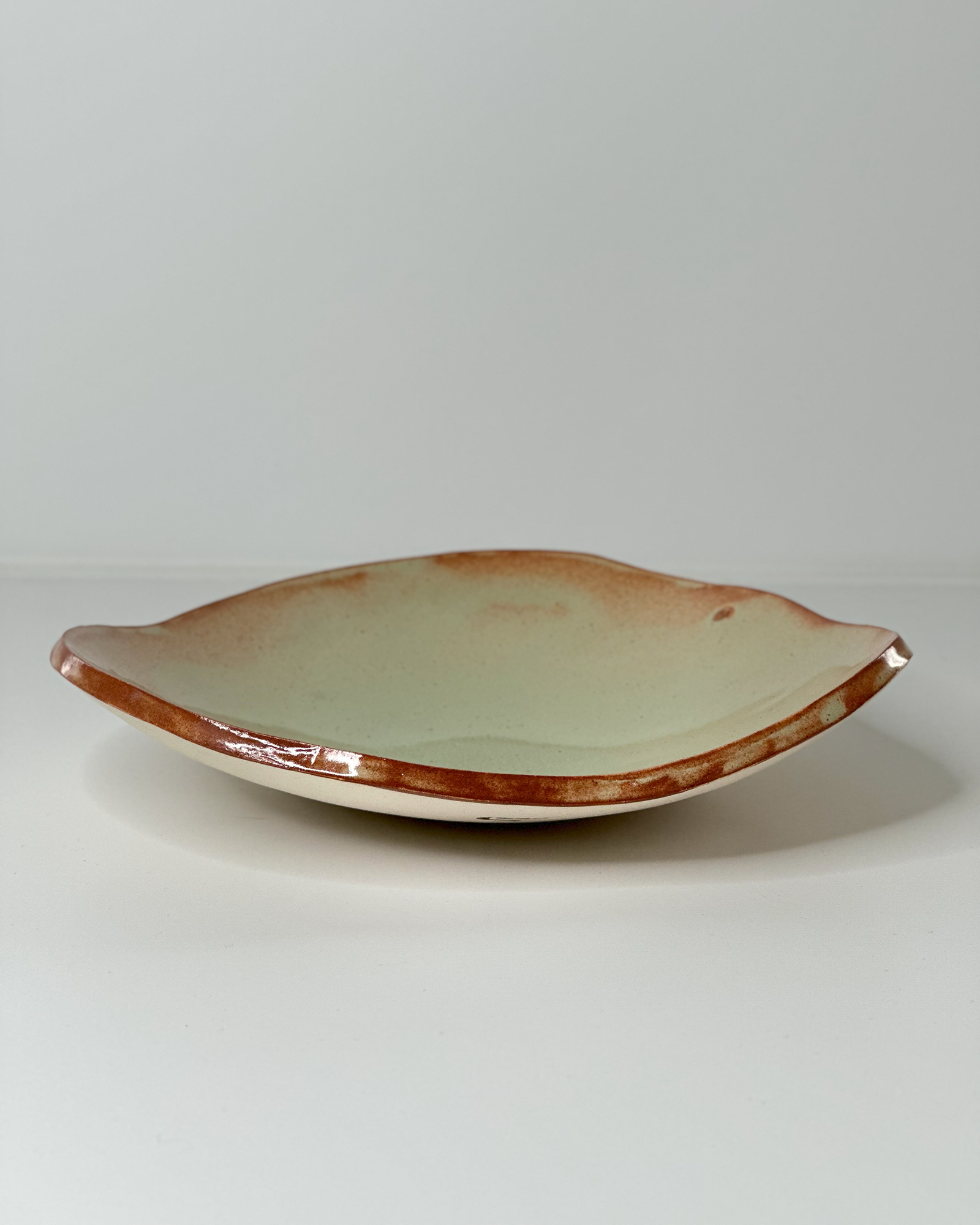 Handbuilt Three-sided platter
