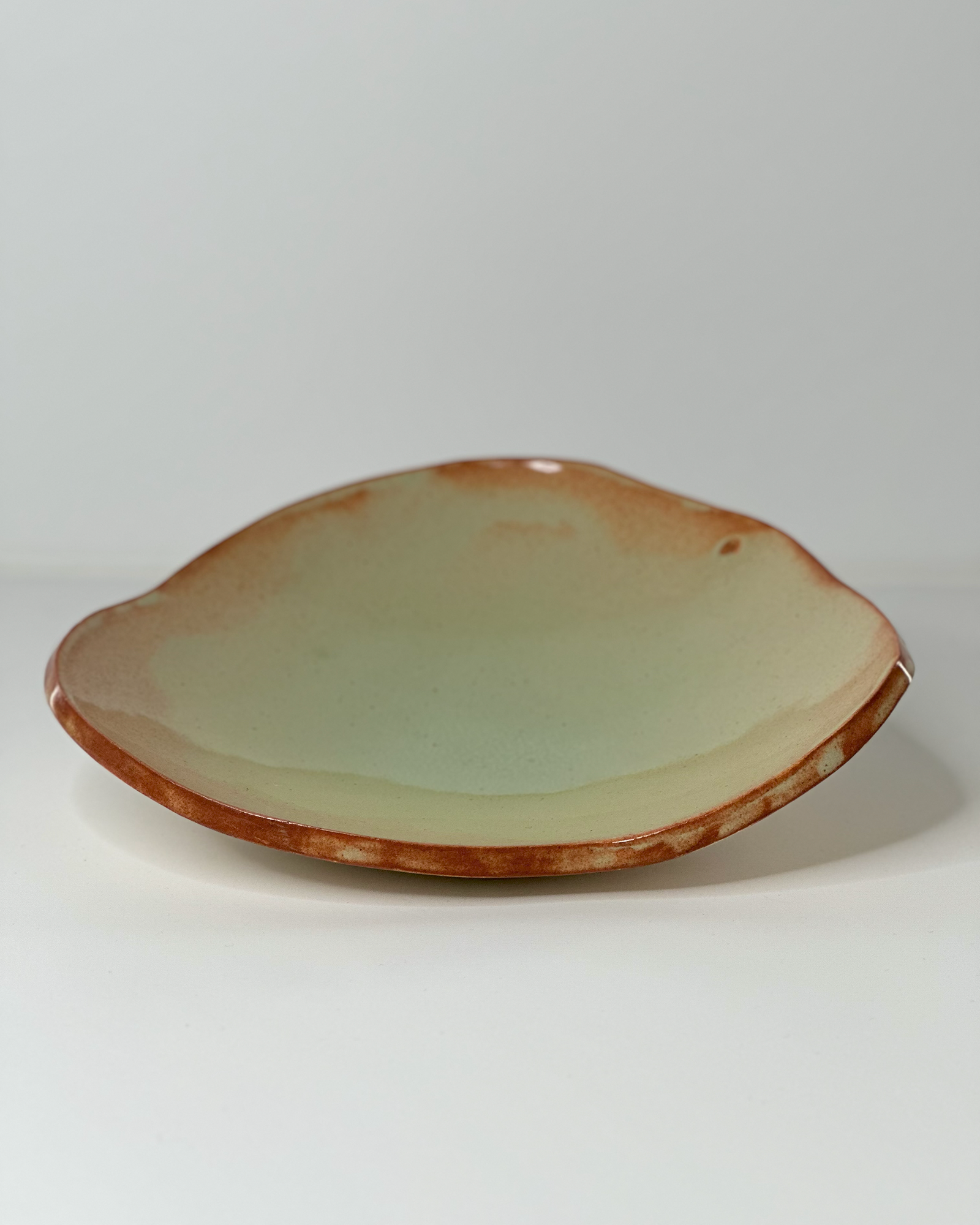 Handbuilt Three-sided platter