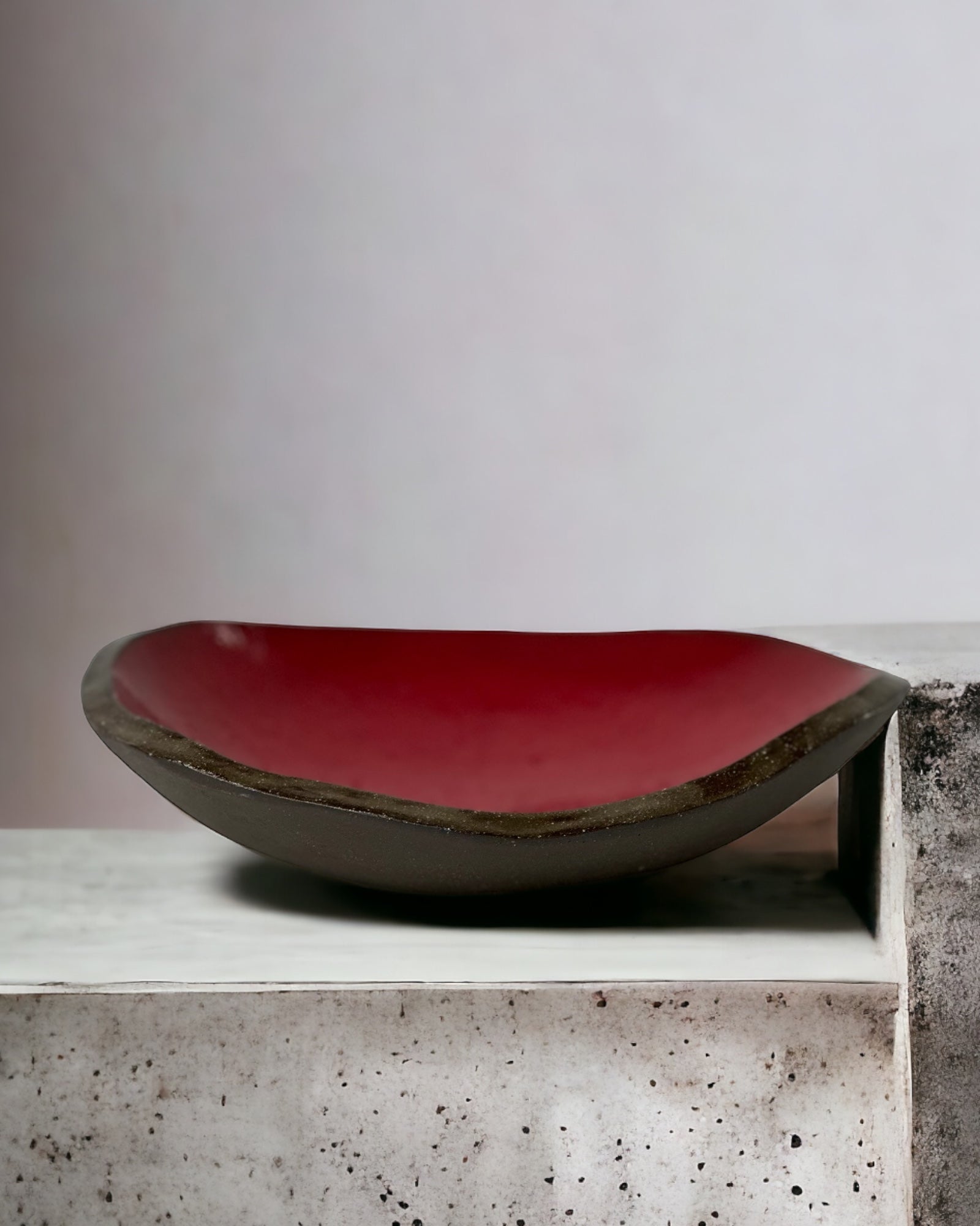 Handbuilt Red Bowl