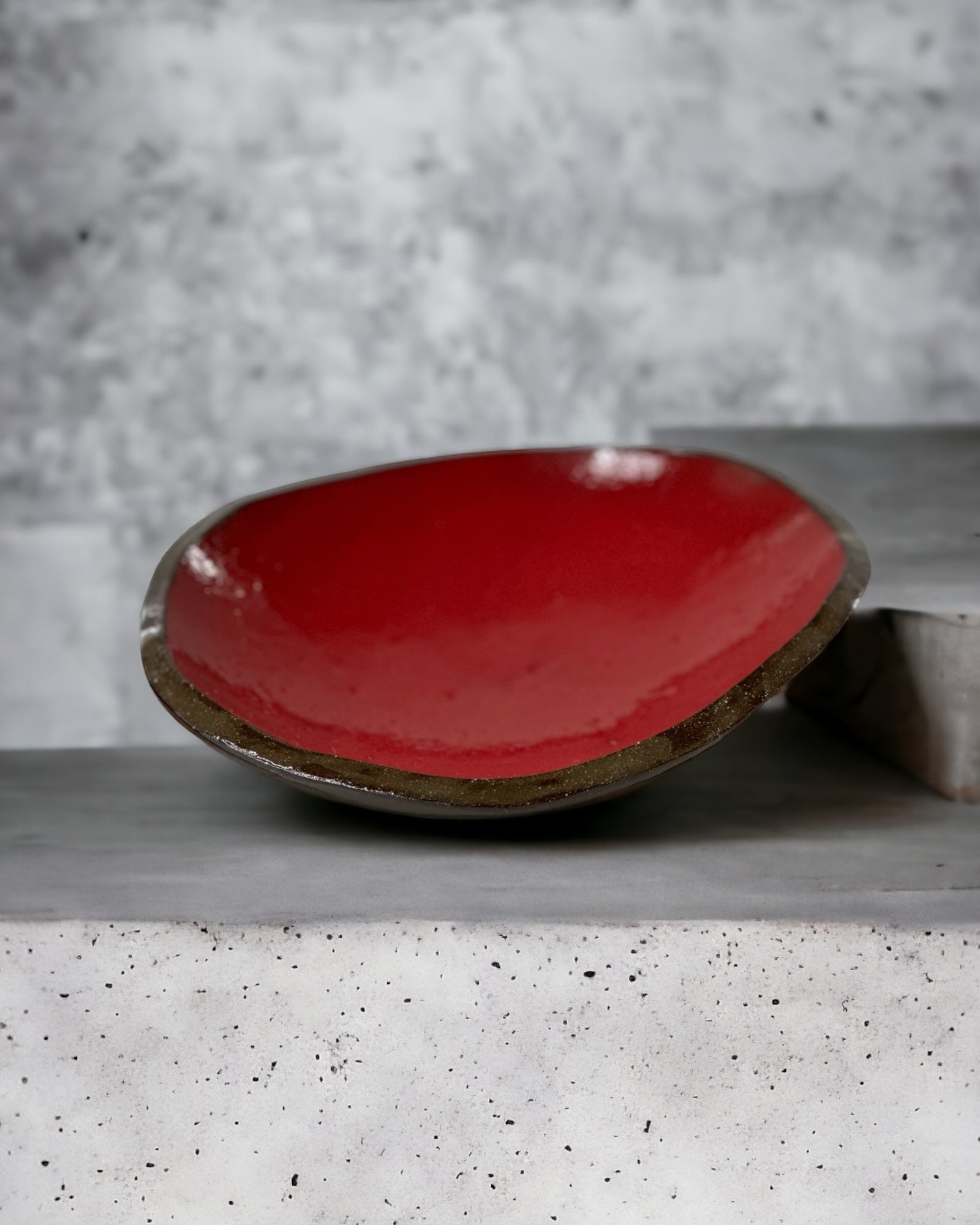 Handbuilt Red Bowl