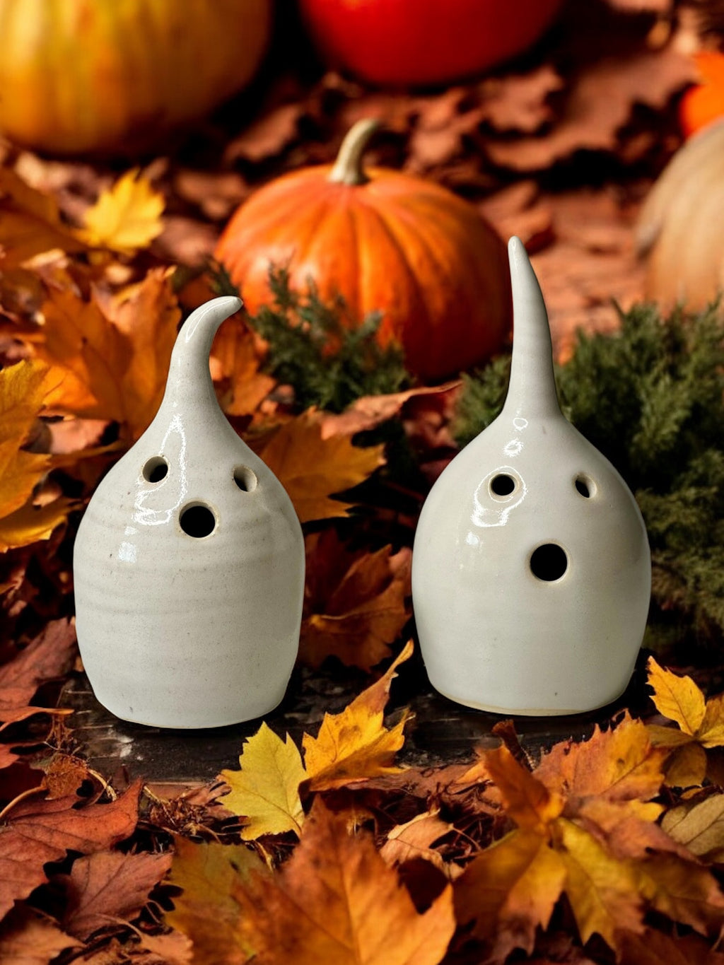 Spooky Ghost Votives - Set of 2