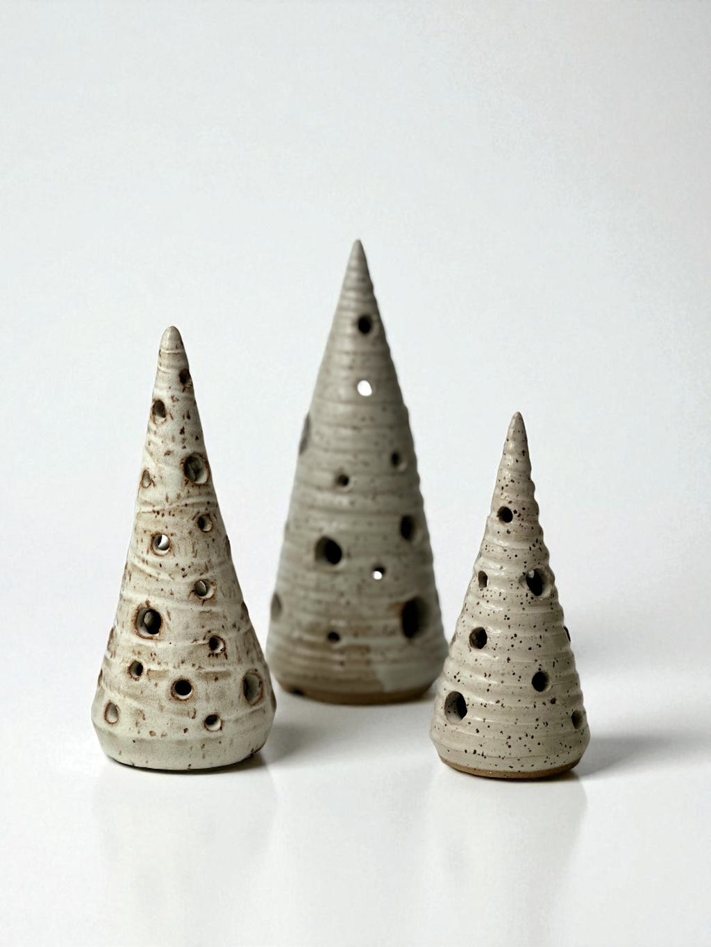 Christmas Tree Votives - Set of 3