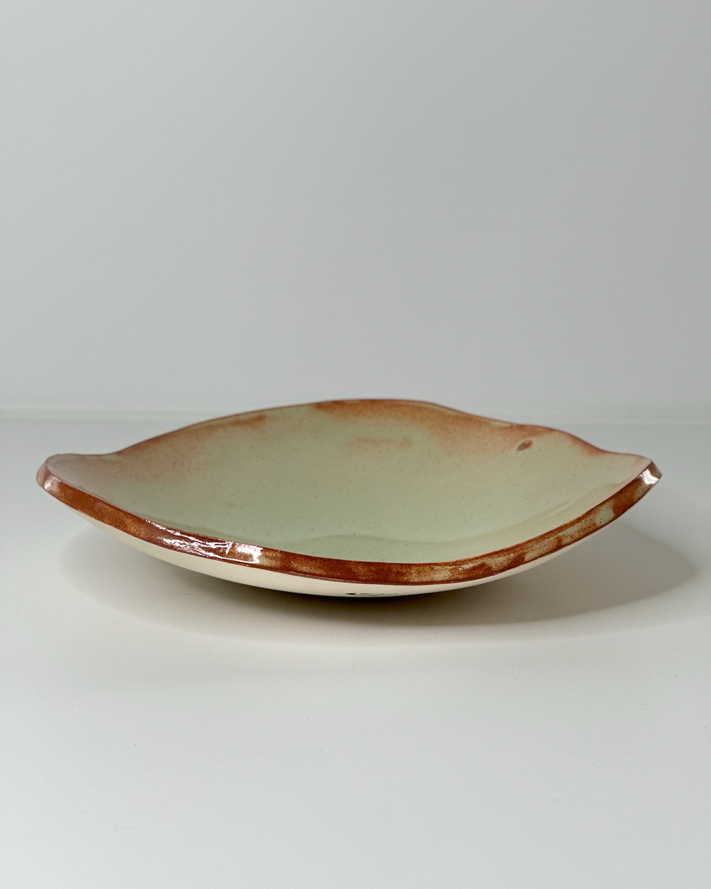 Handbuilt Three-sided platter
