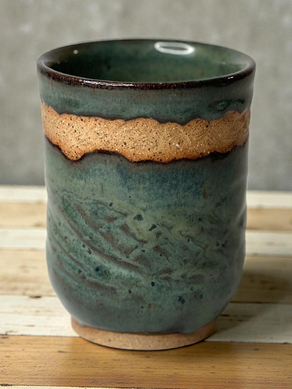 Green Ceramic Tumbler